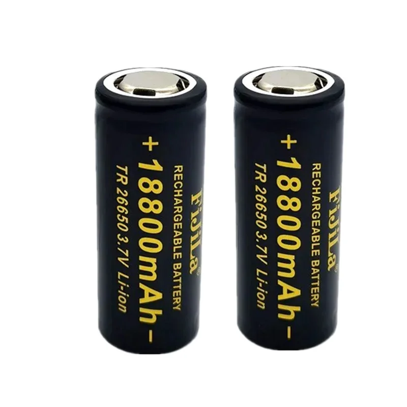 2022 New High Quality 26650 Battery 18800mAh 3.7V 50A Lithium Ion Rechargeable For LED Flashlight+ Charger