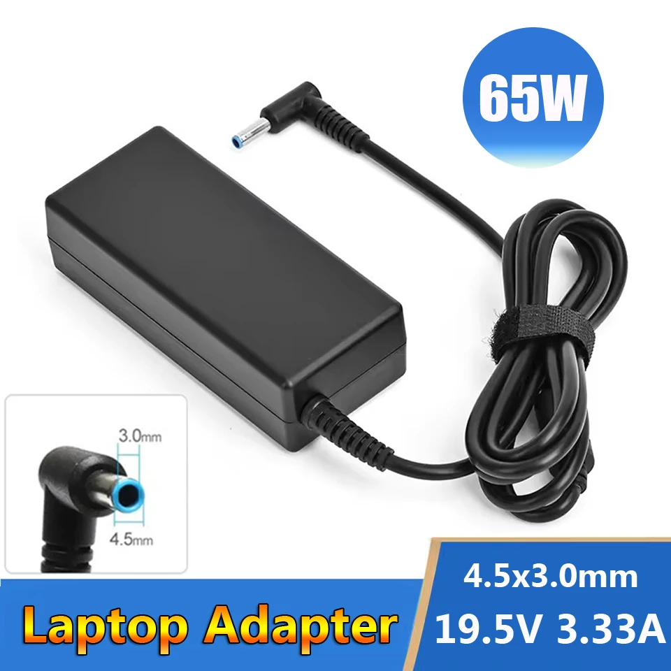 

Зарядное устройство для ноутбука 19.5V 3.33A 4.5*3.0mm 65W, совместимое с HP 240, 245, 246, 340S, 470, 348 G7, 250, 256 G1, G2, G4, G7, 350, 355
