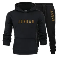 Gran oferta de primavera de la temporada, Sudadera con capucha forrada de lana, conjunto informal, sudadera superior de manga la