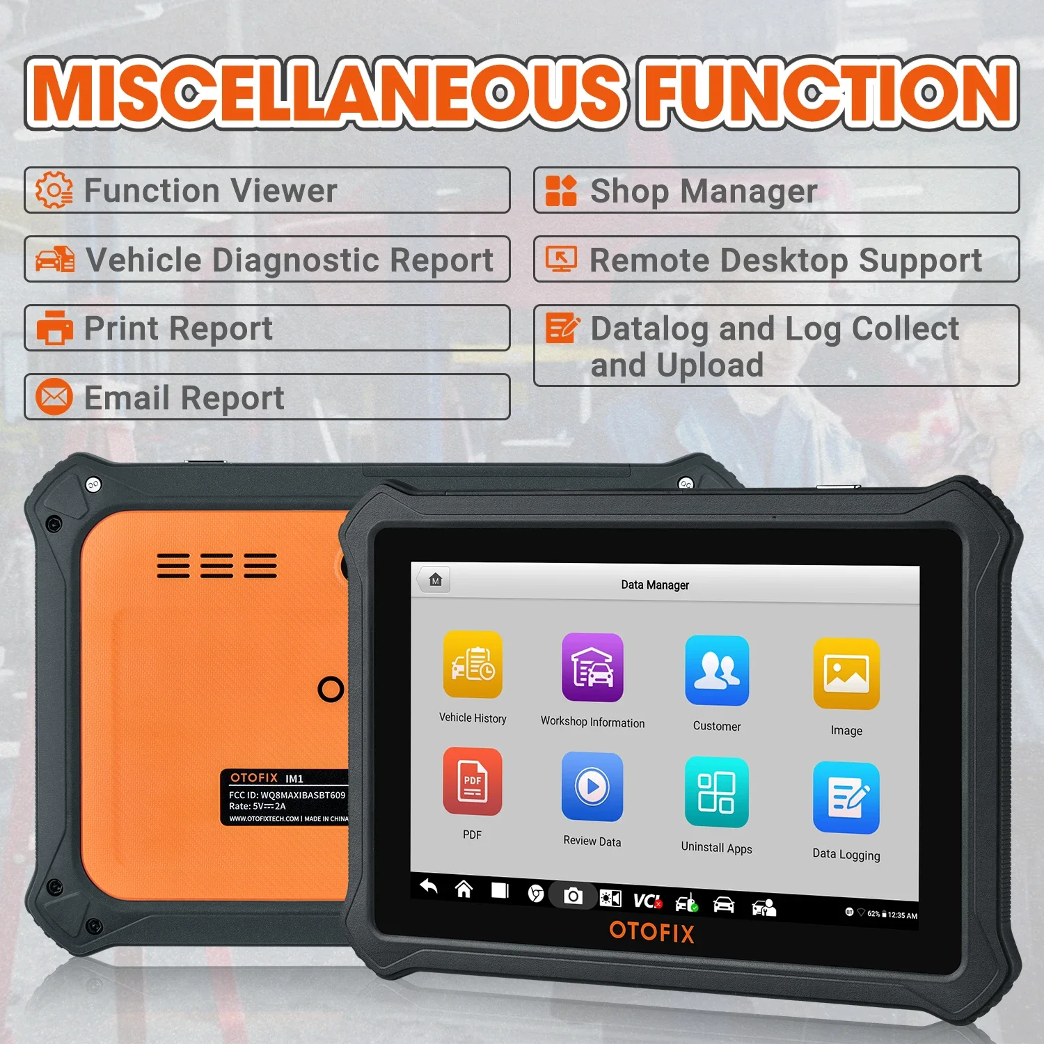 OTOFIX IM1 Car Key FOB Programming Tool Upgrade of MaxiIM IM508 Diagnostic Scan Tool XP1 Auto Key Programmer 2 Years Free Update