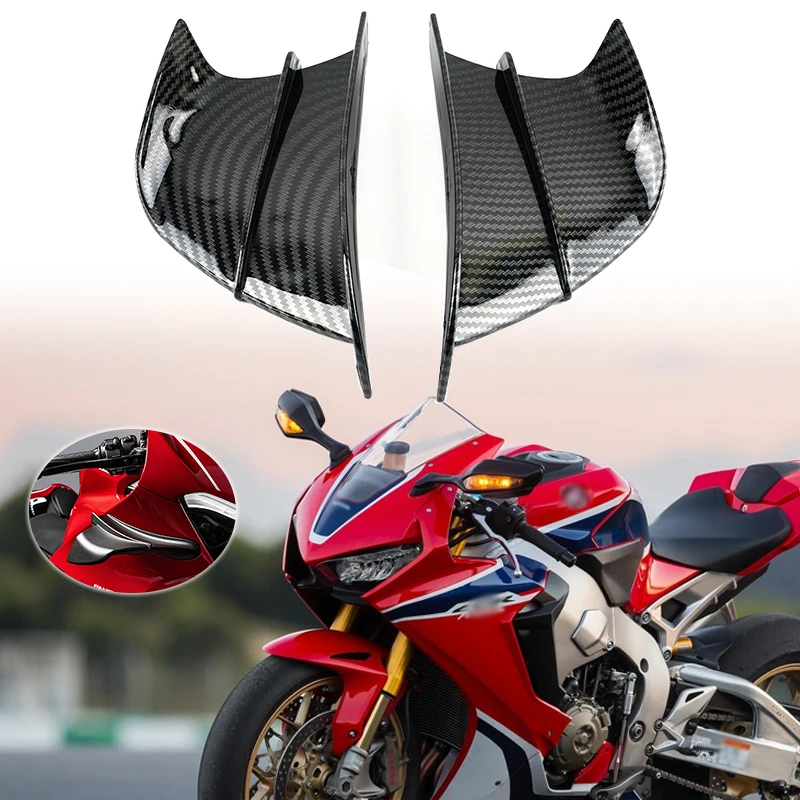 

2PCS Motorcycle Winglet Aerodynamic Wing Kit Spoiler For Honda CB650R CB1000 CB1000R CBR1100 CBR600RR CBR1000RR CBR 600RR