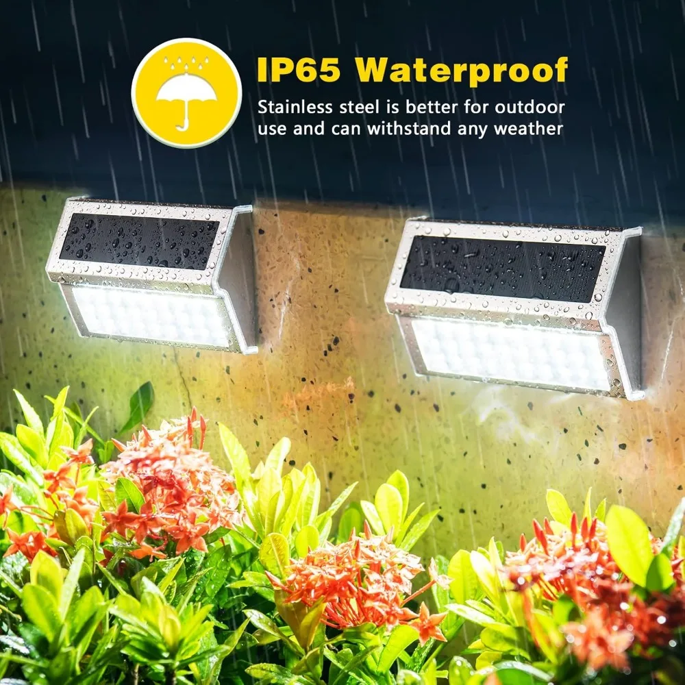 Luzes solares ao ar livre, 30 luzes LED, 10 Piece Set Outdoor Waterproof Solar Lights, Luzes do pátio