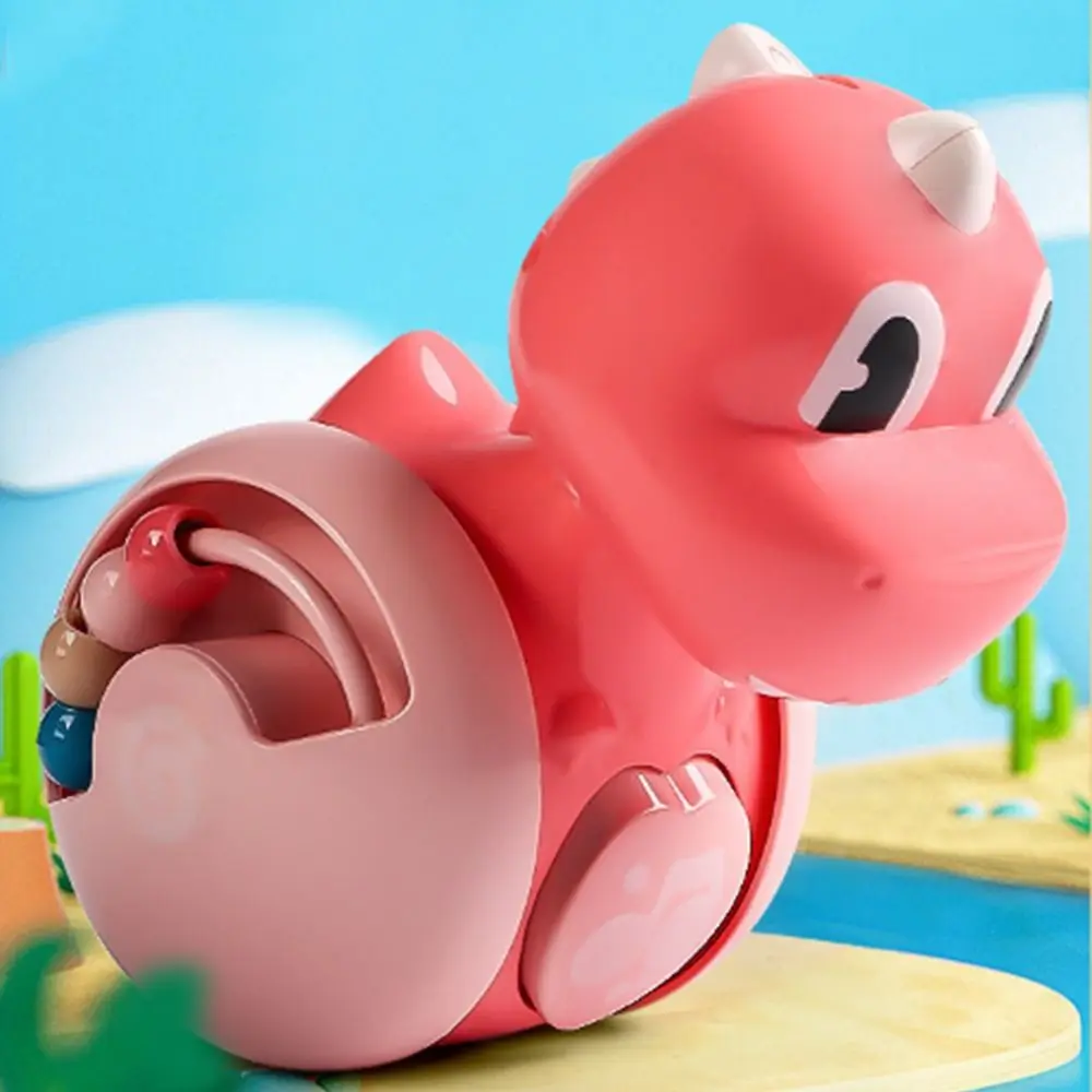 Creatieve Fawn Glijdende Tumbler Vroeg Onderwijs Cartoon Dinosaurussen Tumbler Wobbler Interactieve Muzikale Kinder Tumbler Rammelaar