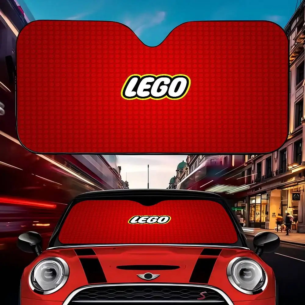 Couverture de fenêtre de décoration de voiture Lego, dessin animé, pour voitures, camions et SUV, pare-brise, pare-soleil, cadeau pour elle ou lui