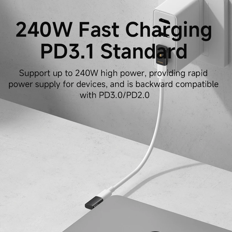 Hagibis USB C إلى C محول 90 درجة الزاوية اليمنى محول 80Gbps USB4 كابل بيانات تمديد لأجهزة الكمبيوتر المحمول Thunderbolt 5/4 iPhone 17