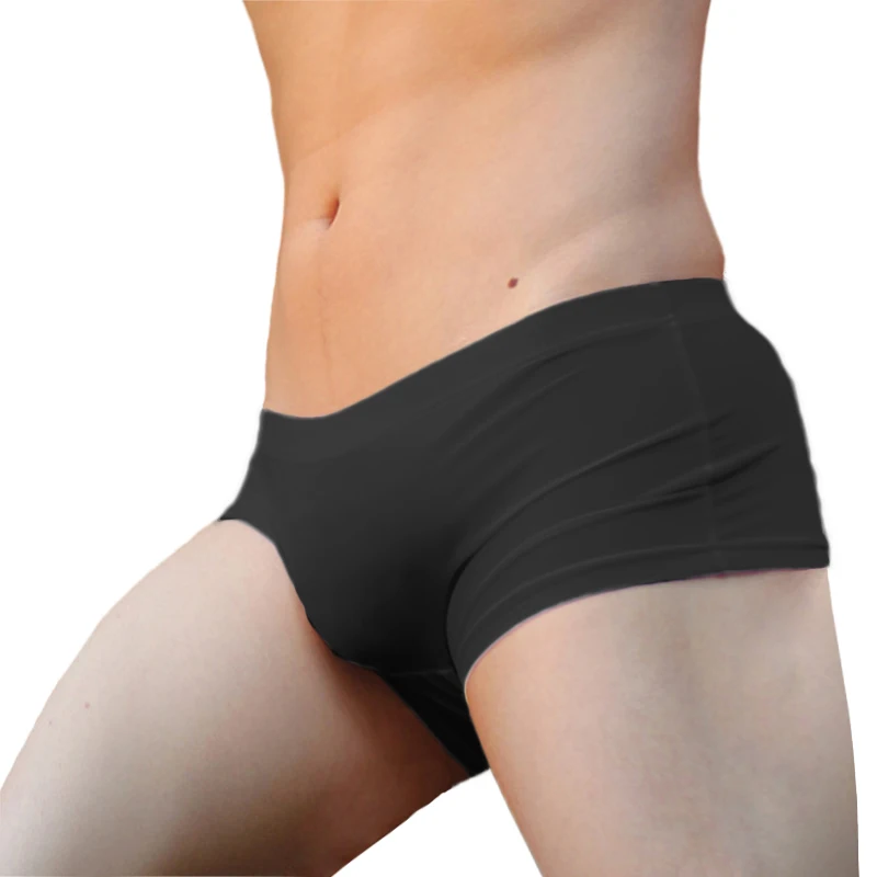 Ice Silk Man Underwear Sexy Men Boxers Men\'s Panties Ultra-thin Boxer Short Cool Underpants Hombre Lingerie Translucent