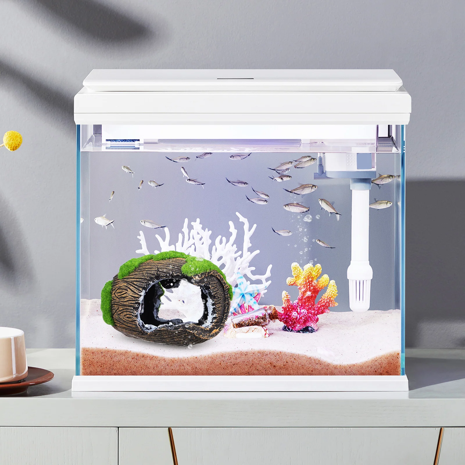 

Epmc Betta House Aquarium Decorations Fish Betta Hideout Tank Decoration Fish Tank Decoration Pet Supplies