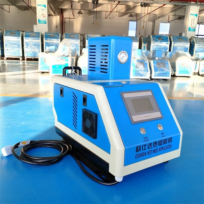 التلقائي الساخن تذوب لاصق قضيب المكبس ضخ الغراء آلة رش لاصق Melter نظام الإلتصاق