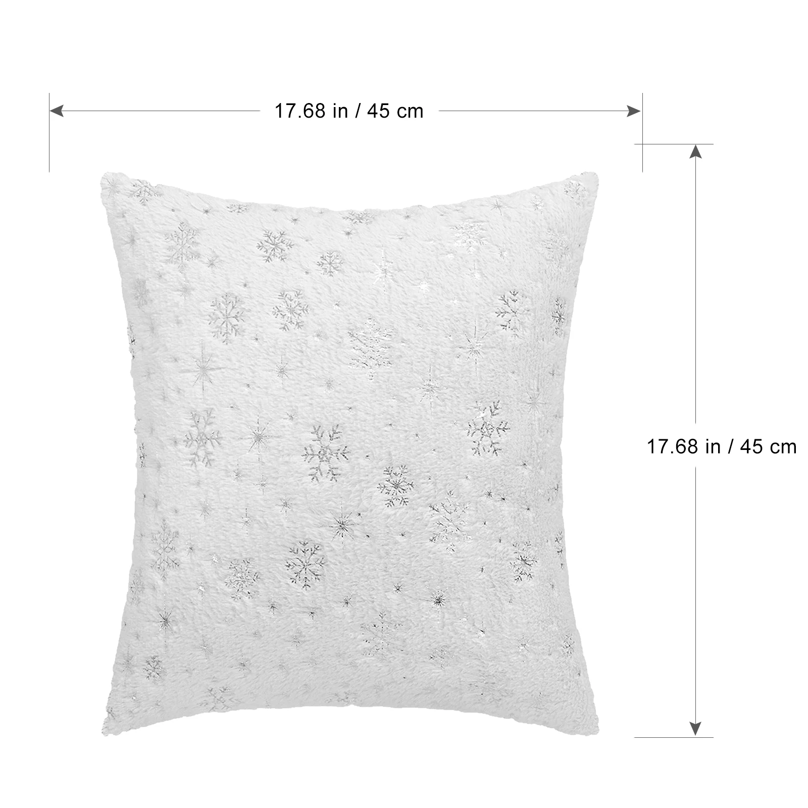 

Pillows Decorative Case Glitter Cover Short Shiny Pillowcase Winter Covers