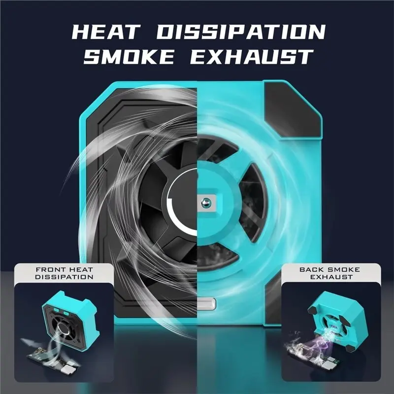 [NEWA76K!】 3-IN-1 UV Curing Lamp Cooling Fan Smoke Extraction Adjustable Speed For Mobile Phone Motherboard Soldering Repair