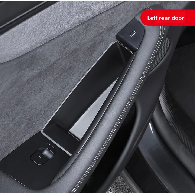 

For Tesla Refreshed Model Y Juniper 2025 2026 Car Door Handle Armrest Slot Storage Box Container Holder Tidying Tray Accessories