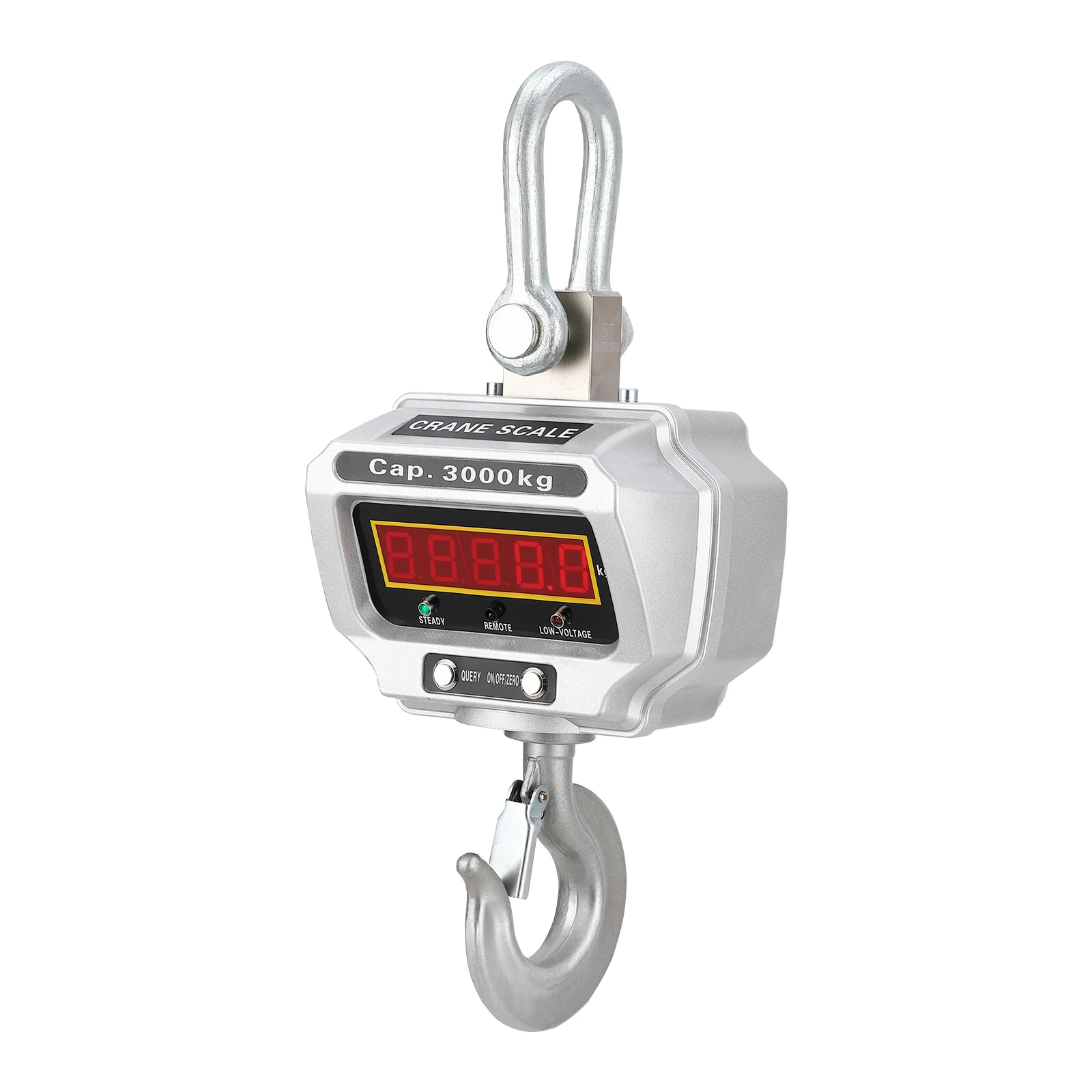 

6600lbs/3000kg Crane Scale, High Precision Digital Hanging Scale, Heavy Duty Industrial Electronic Scale with Hook