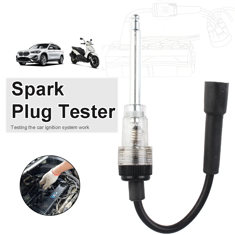 In-Line Igniton Spark Tester Autos Diagnostic Test Tool Ignition System Coil Engine Test Repair Tools Car Spark Plug Tester