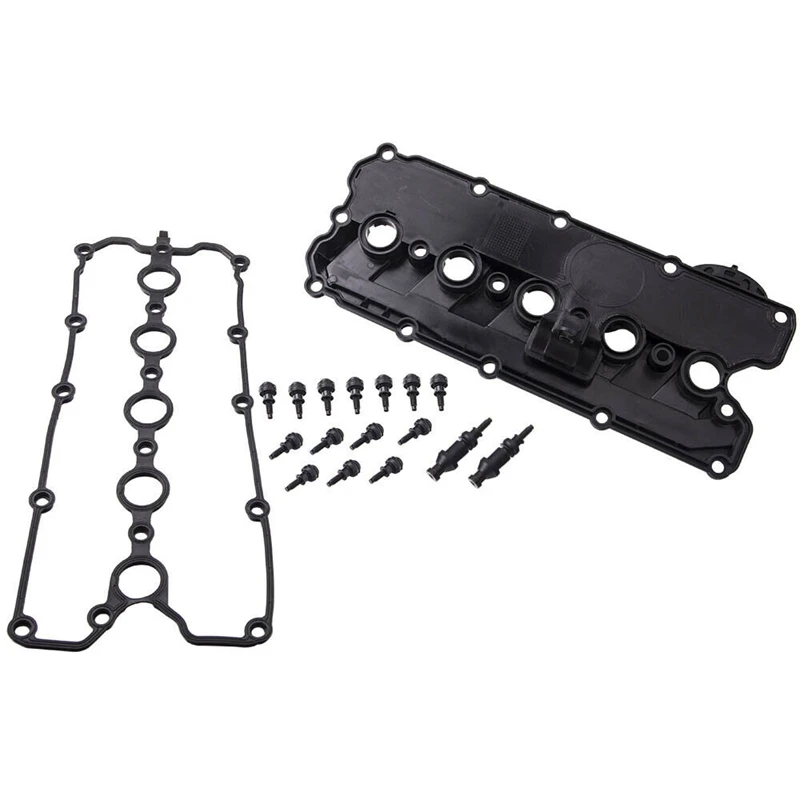 Car Engine Complete Valve Cover With Gasket & Bolts For Jetta Golf Passat 2.5L 07K103469L