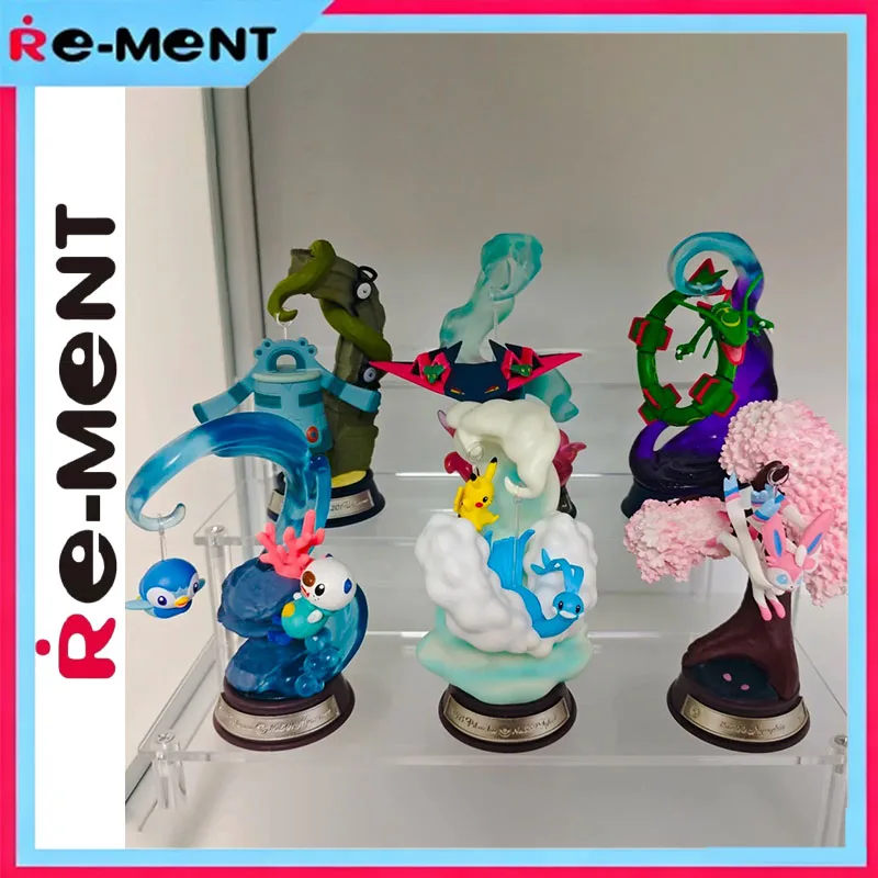 

Genuine Kawaii Rement Pokemon Swing Vignette Collection 2 Rayquaza Sylveon Dragapult Bronzong Mini Diorama Figure Blind Box