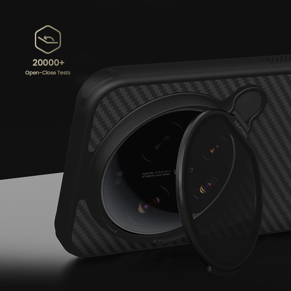 

Nillkin For Xiaomi Mi 17 Ultra 5G Case CarboProp Aramid Fiber with Stand Camera Case Magnetic Lens Protection Cover