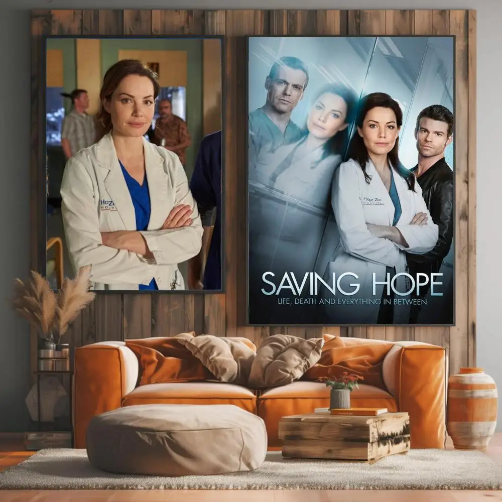 tv series S-Saving Hope-E Painting Calligraphy Elegant Botanical Decor for Living Room Modern Interior Design