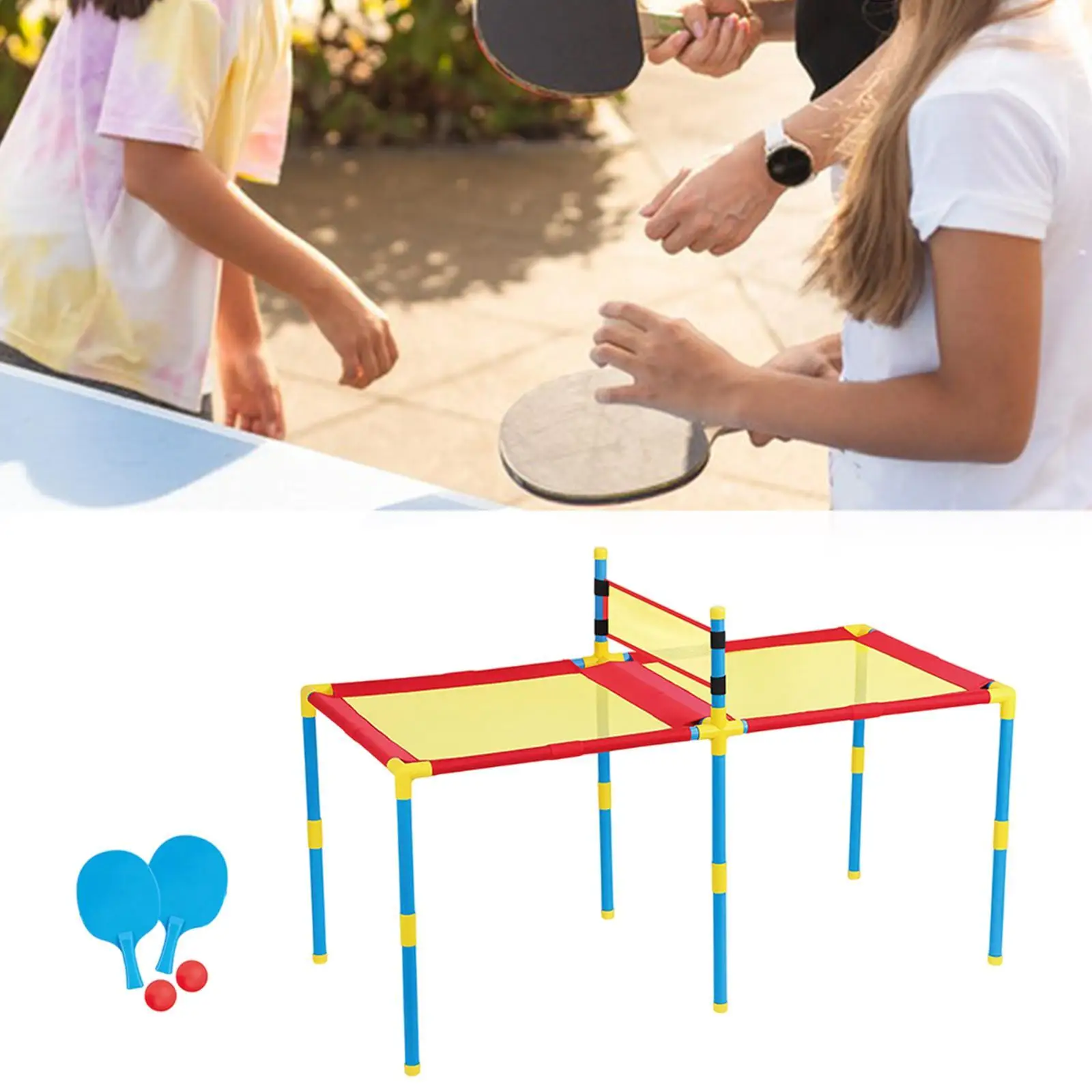 Indoor Ping Pong 2 Balls Hand Eye Coordination Ping Pong Table Tennis Game for Boys and Girls Kids Teens Preschool Birthday Gift