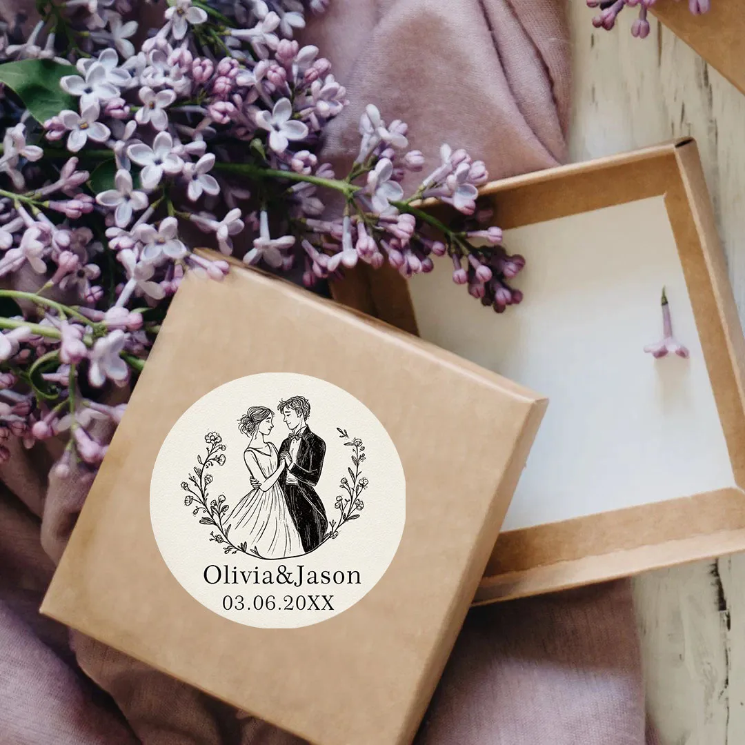 45/90 قطعة من ملصقات أرقام عيد الميلاد ذات الاسم الشخصي المخصص، لتغليف هدايا حفلات الزفاف والتعميد