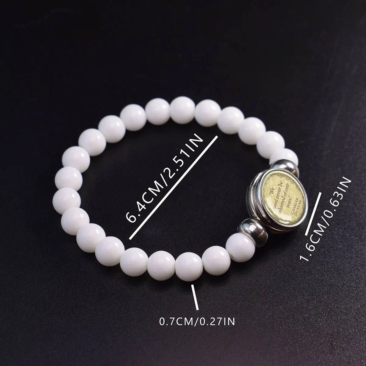 1PC Bracelet with Inspirational Quote Charms Be Kind Meh So It Goes Bless Your Heart Let It Be Live Laugh Love