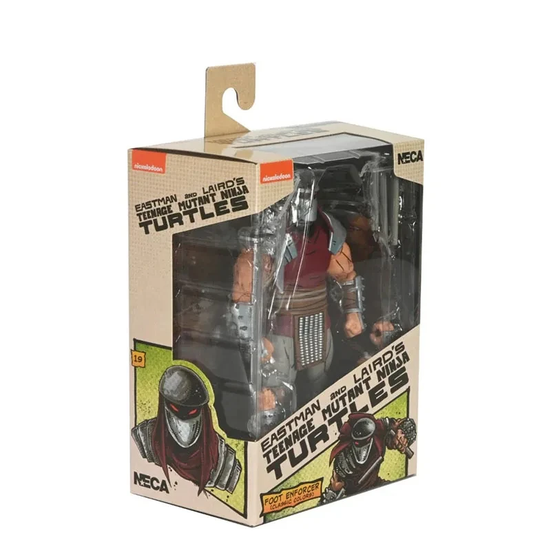 الأصلي NECA 54445 النينجا السلاحف القدم المنفذ النخبة الحرس الألوان الكلاسيكية التقطيع أنيمي عمل نموذج لجسم دمية لعبة الهدايا