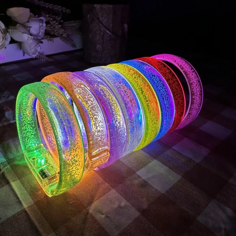 5/10pcs Gathering queue luminous glow bangle bracelet LED flash bracelet concert fluorescent bracelet party event cheer gift