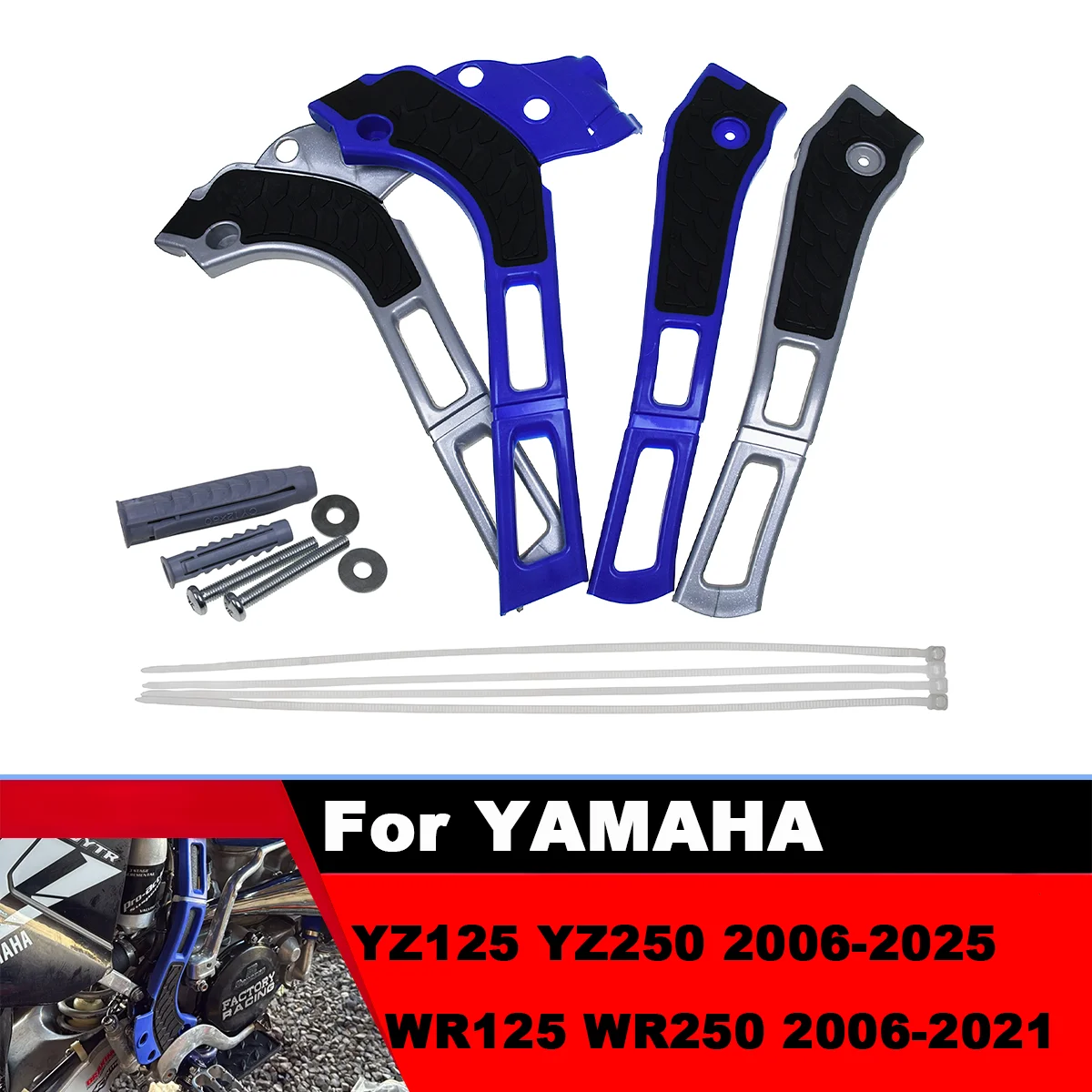 

Motorcycle X-Grip Frame Guard Protector Cover For YAMAHA YZ WR 125 250 250X YZ125 YZ250 YZ250X WR125 WR250 2006-2022 Dirt Bike