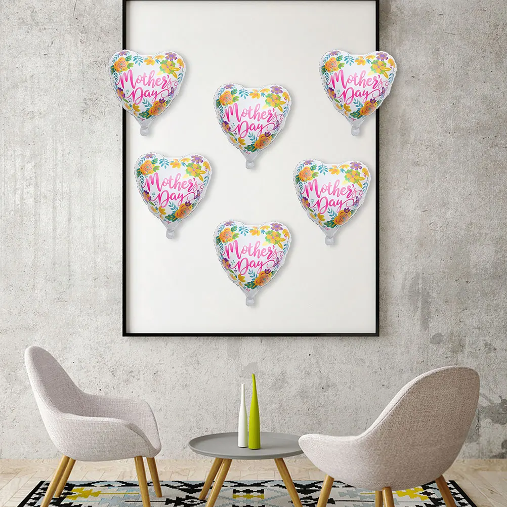 

12 Pcs Aluminum Foil Balloons Mothers Day Decorations Thick Party Supplies Wedding Giant Ornament Photo Props