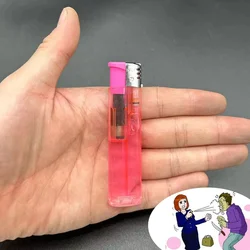 (No Water) Fake Lighter Spray Bottle Plastic Case defense Tools for Ladies Car Emergency Empty Pepper water Box