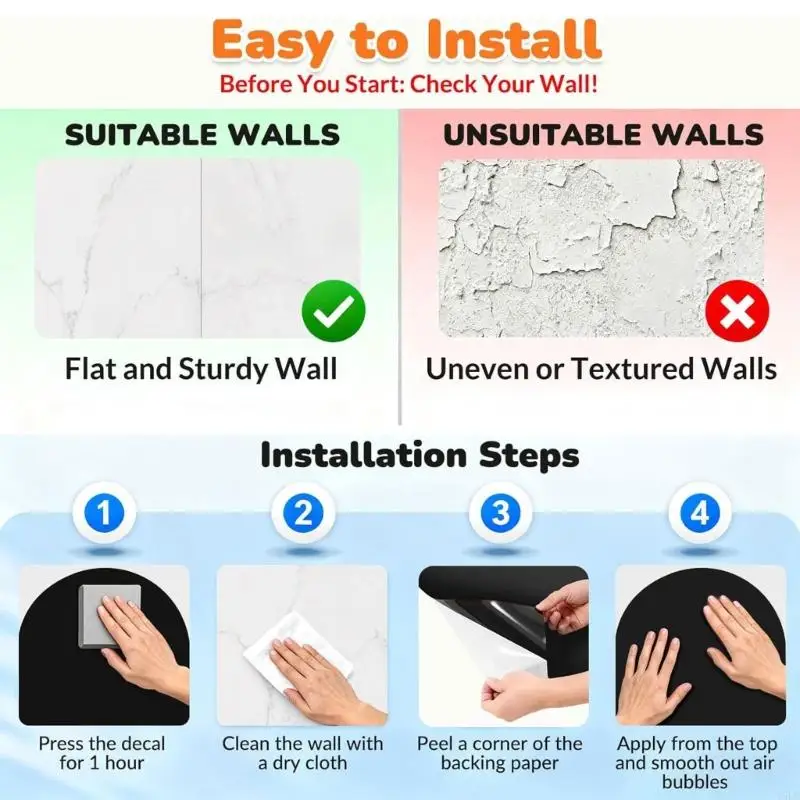 Y5LB Erasable Wall Sticker Chalkboard For Children Drawing And Learning Play