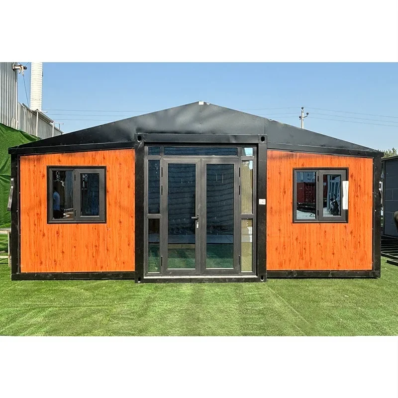 Mobile Prefabricated Prefab Tiny House Modular Home Portable Two Bedroom 20Ft Container Expandable House With Triangular Roof