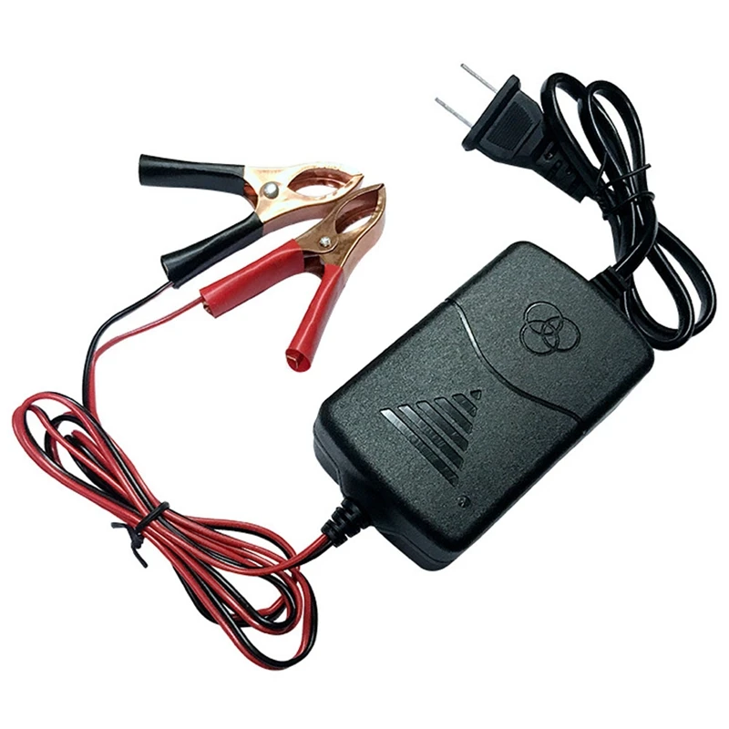 Lead-Acid Battery Charger Dual-Wire Alligator Clip Charger Battery Smart Charger Car Charger Us