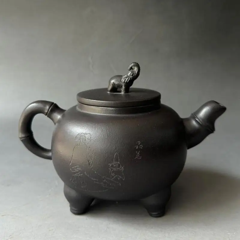 Yixing Zisha Teapot Elephant Pots Chinese Tea Ceremony Kung Fu Teaset Purple Clay Pot Health Gongfu Teaware Water Pot Kettles