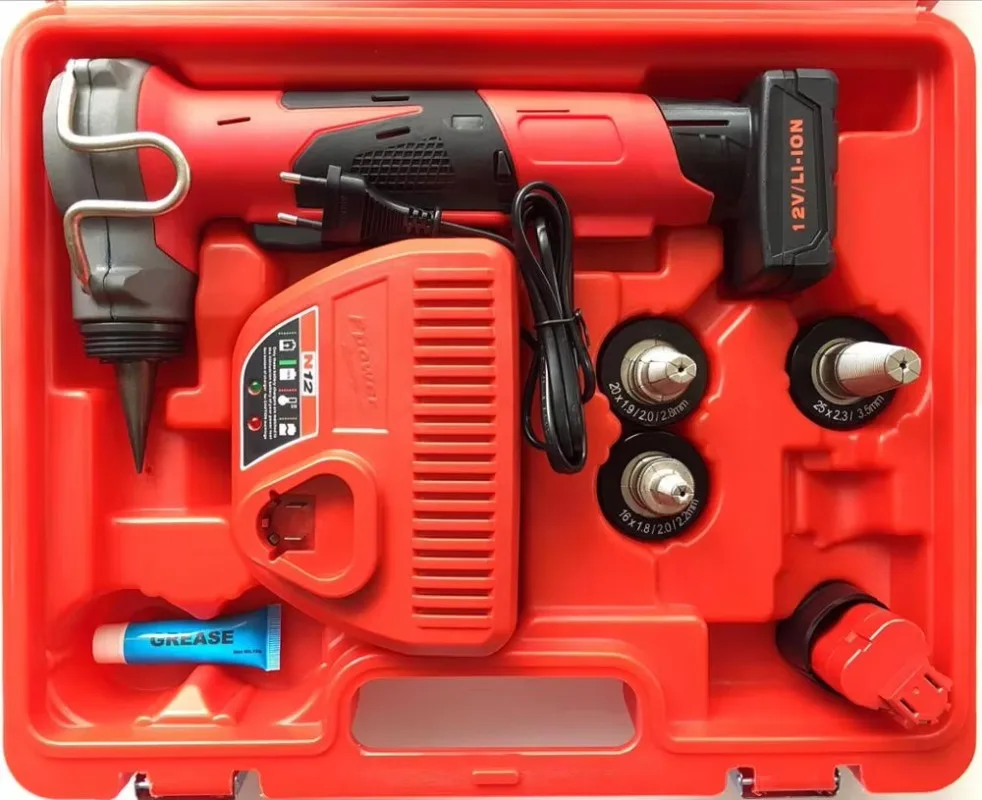 electric expander tools for PEX pipe with 12 kind of expansion head changeable| pex expansion tool kit