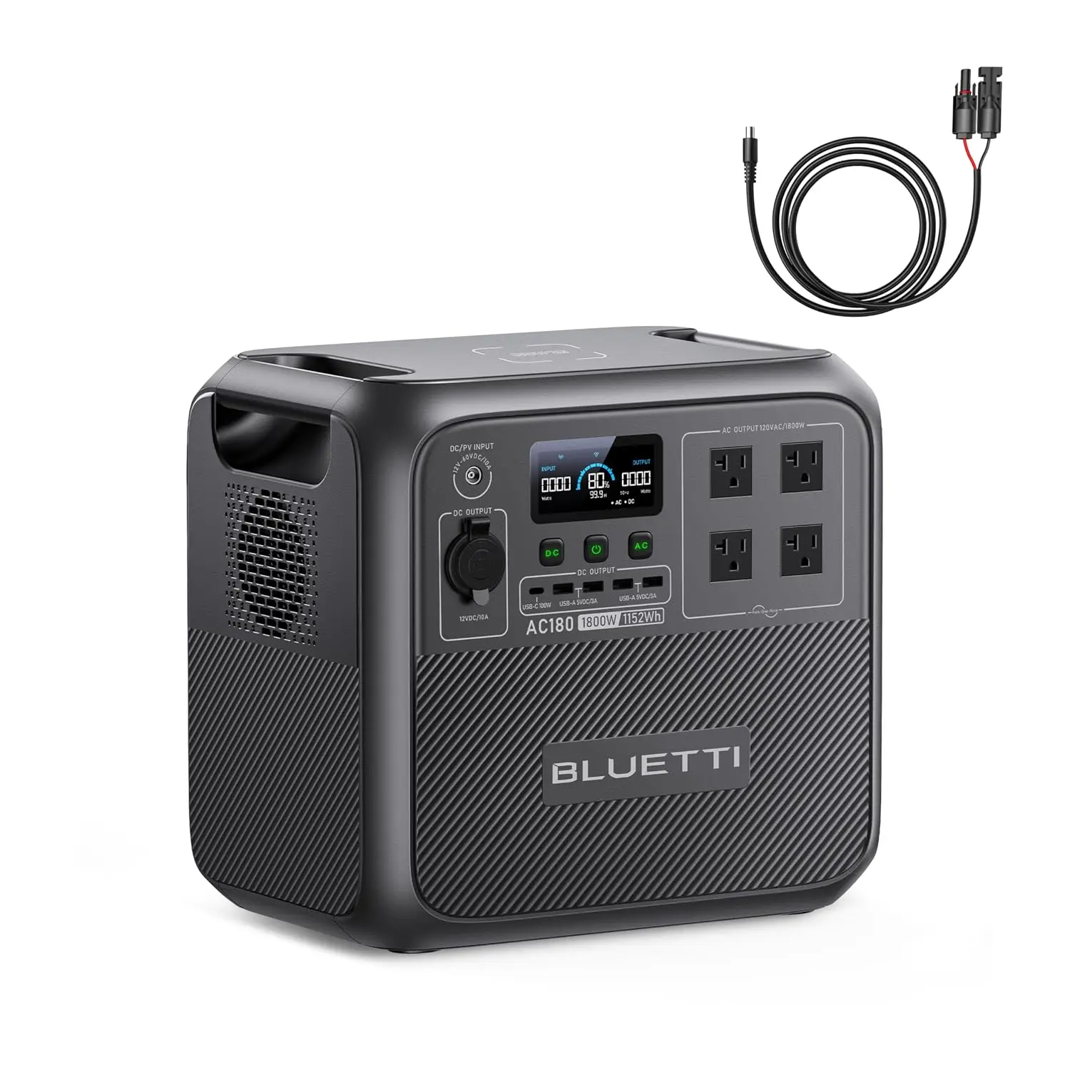 Portable Power Station 1152Wh 1800W LiFePO4 Battery Solar Generator for Outdoor Camping Home Backup Emergency, Customized