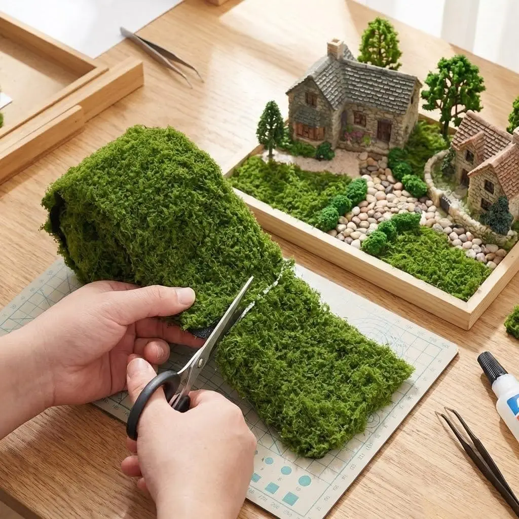 Artificial Moss Table Runner Dark Green Fake Moss Mat Fluffy For Wedding Party Fairy Garden DIY Centerpieces Christmas Decor