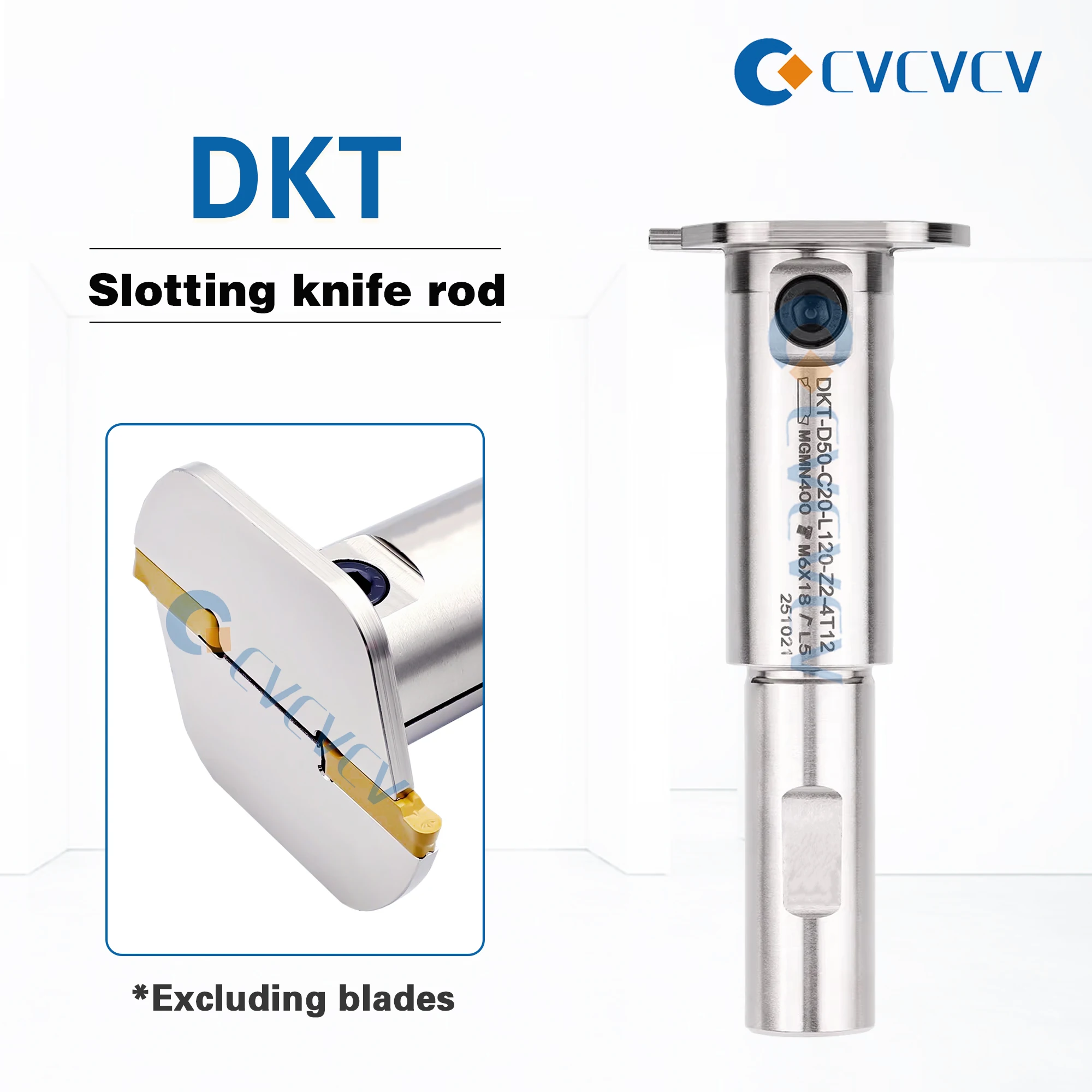 DKT Series T-shaped Milling Tool Holder DKT-D50-C20-L12-Z2-3T12 Bamboo Dragonfly Double Headed Groove Tool Rod Use For MGMN/MRMN