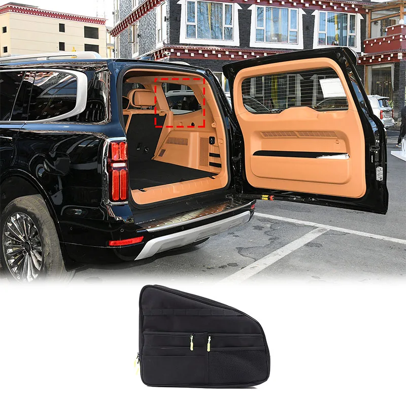 Zinky Oxford cloth Car trunk multi-function side window storage bag For Great Wall Tank 500 2022+ Storage accessories