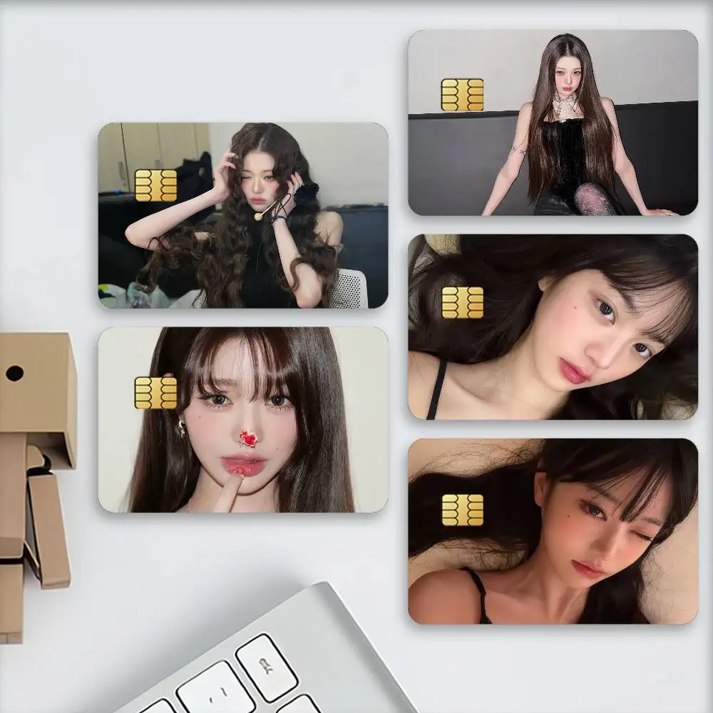 Singer Jang Won-young Credit Card Stickers Skin For Bank Debit Decorative Protection Scratch-resistant Gift 4PCS