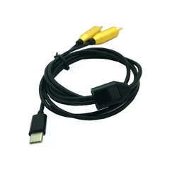 2PCS Type-C USB C to 2 Dual RCA Male Signal For Video AV Audio Adapter Cable Converter Function Mobile Phone Accessories