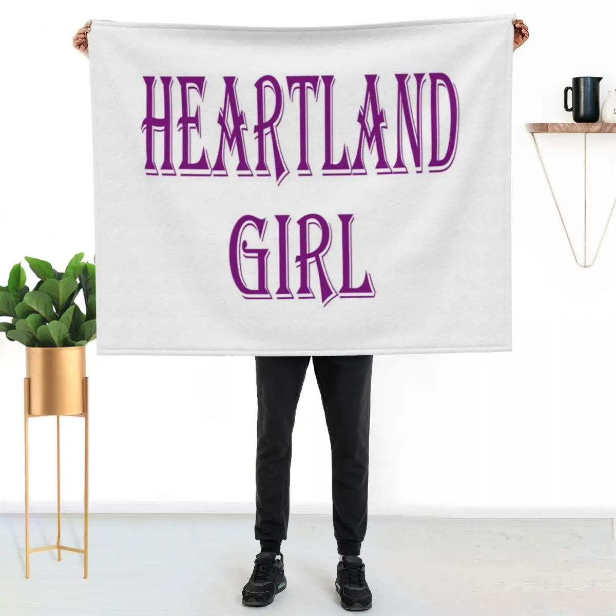 Heartland Girl Throw Blanket Custom Softest Beautifuls For Baby For Sofa Thin Picnic Blankets