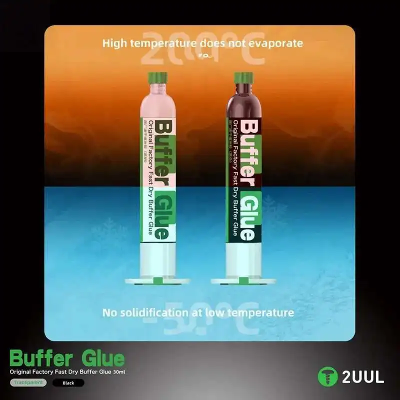 Sostituzione dello schermo colla tampone ad asciugatura rapida originale di fabbrica 30ML per strumenti di riparazione della pasta della copertura posteriore del telaio centrale del telefono cellulare 2UUL