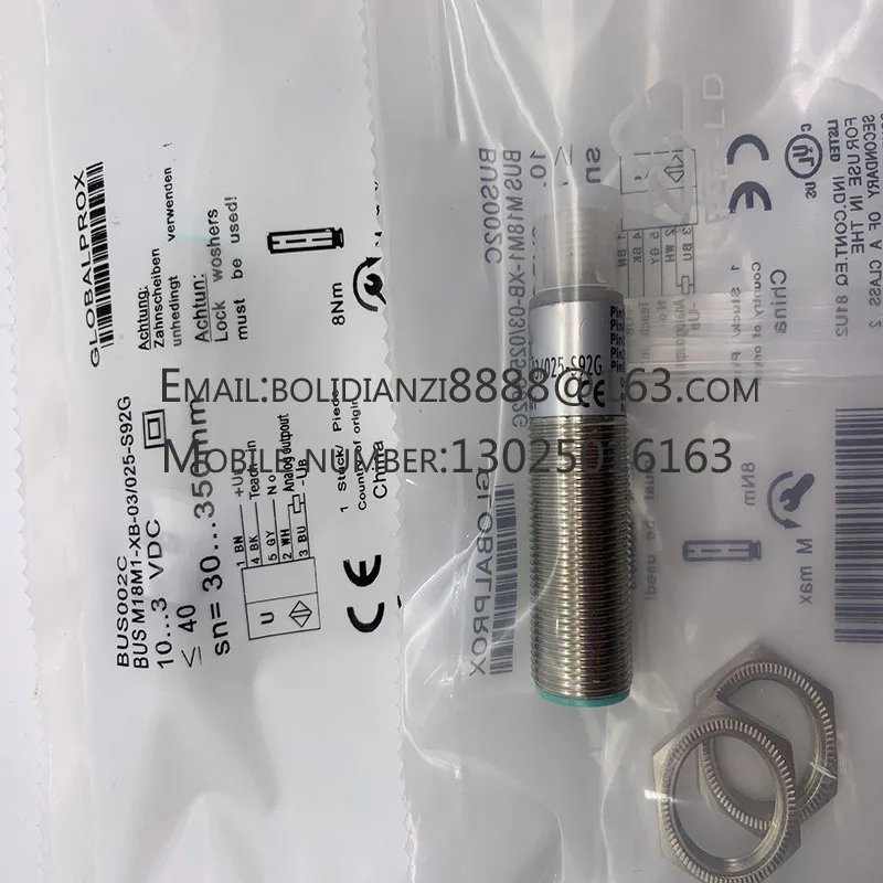 

New ultrasonic sensor BUS0026 BUS M18M1-XA-02/015-S92G warranty for one year in stock