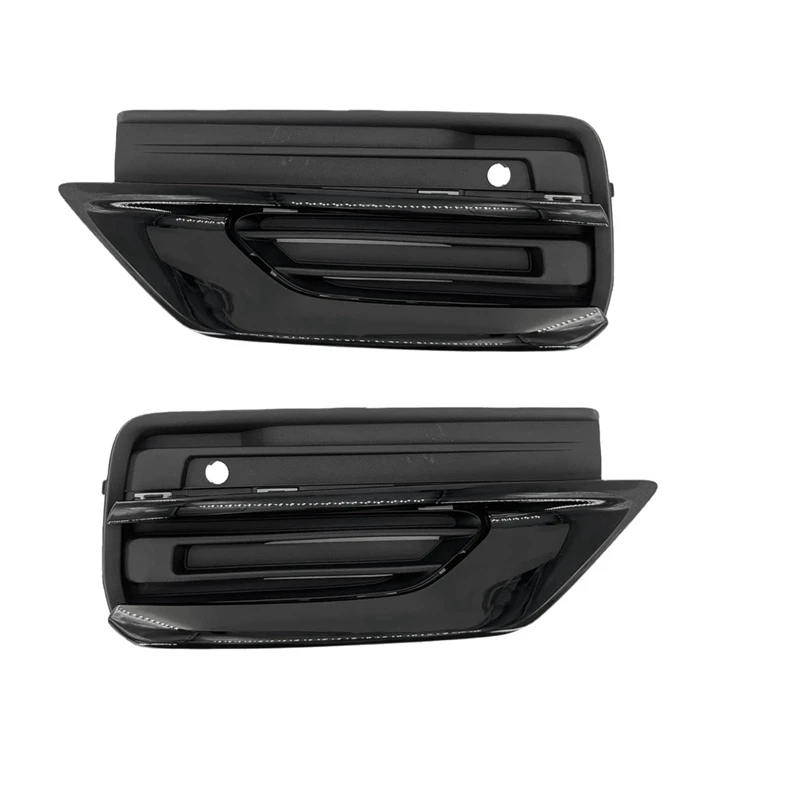 

1Pair Front Lower Bumper Grilles Trim Cover 31663515 31663514 For Volvo XC90 2019-2022 31663539 31663540 Fog Light Grill-A92D