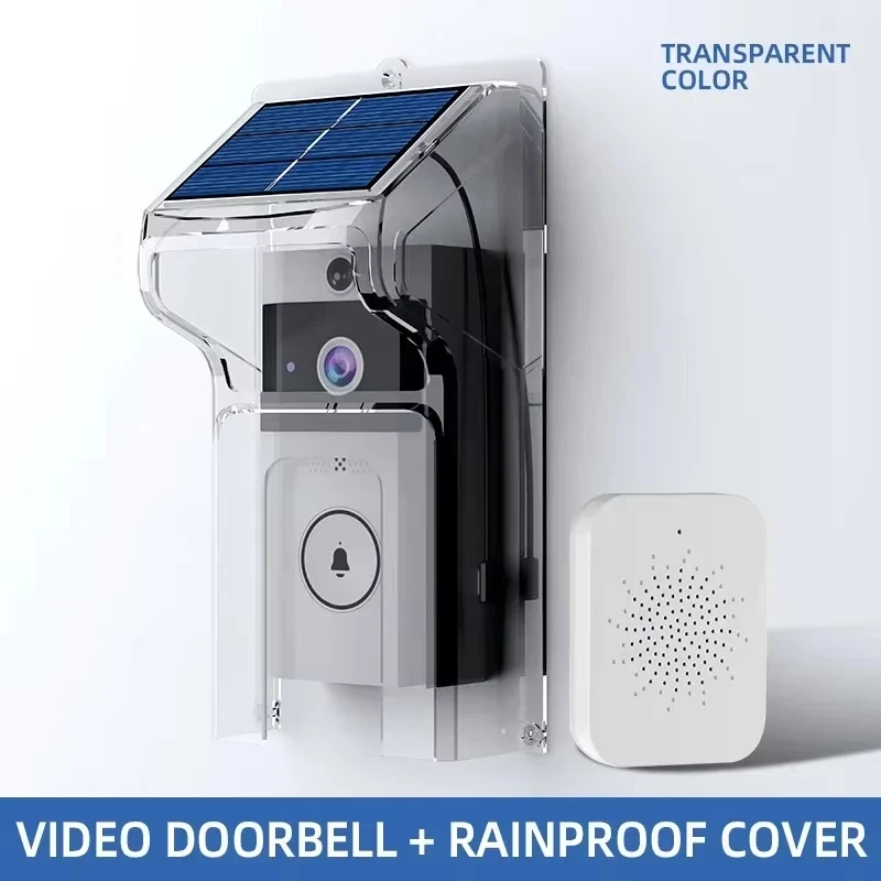 Wireless Solar Charging WIFI Visual Doorbell Camera Waterproof Night Vision Smart Home HD Doorbell with Two-way Intercom Voice