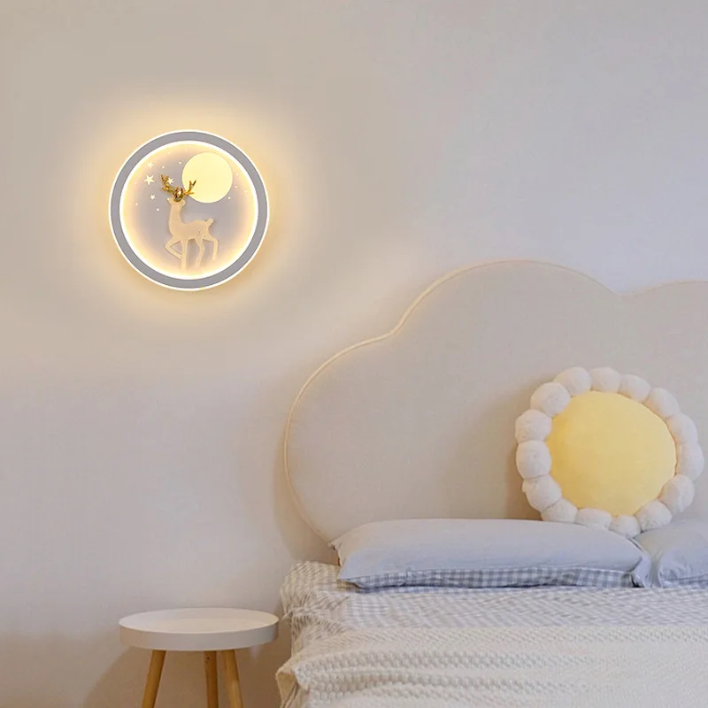 

Bedside lamp Bedroom Internet celebrity LED Nordic simple living room Master bedroom stairs corridor
