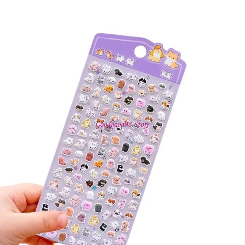3D Puffier Sticker Sheets Adorable Small Sticker for Kid and Adult Tiny Sticker 