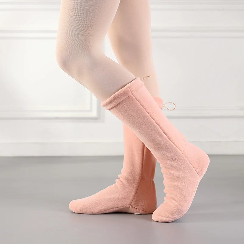 Women Warm Ballet Boots Warm Velvet Boots Dance Shoes Warm up High Top Ballet Shoes Training Shoes Thickened Ballet Dance Shoes