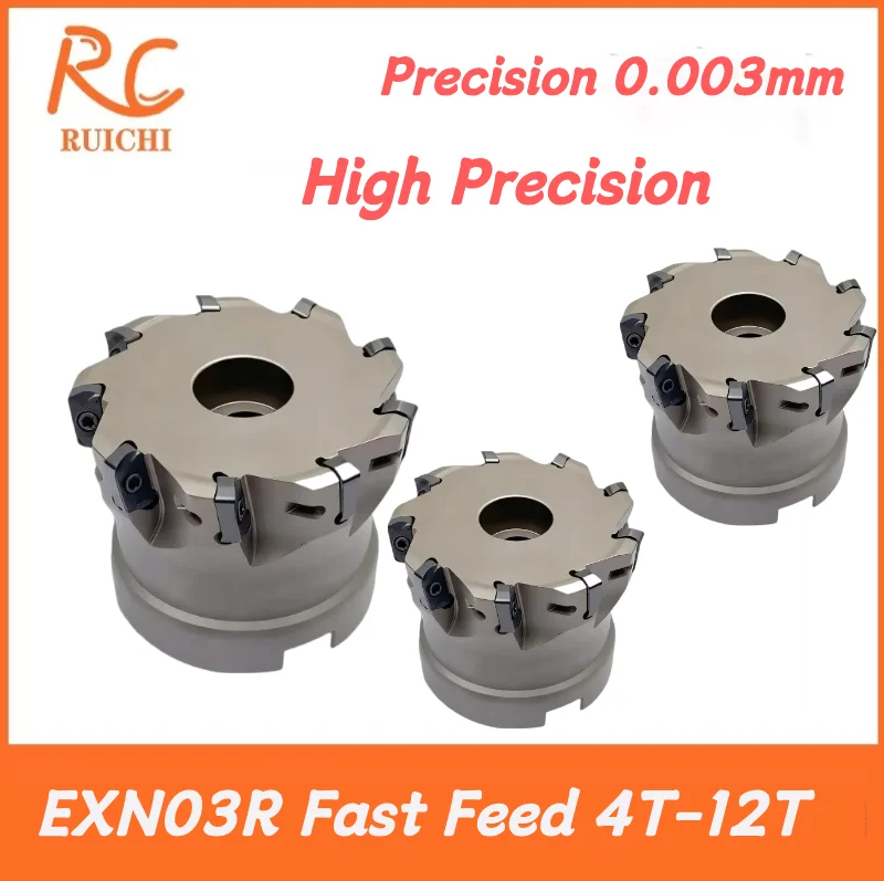 EXN03R Fast Feed100mm Milling Cutter Head  Fast Feed Milling Cutter Insert EXN03 LNMU0303ZER-MJ AH725 AH130