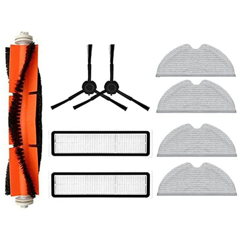 Para xiaomi dreame bot l10 pro d9 robô aspirador de pó peças principal escova lateral filtro hepa pano mop